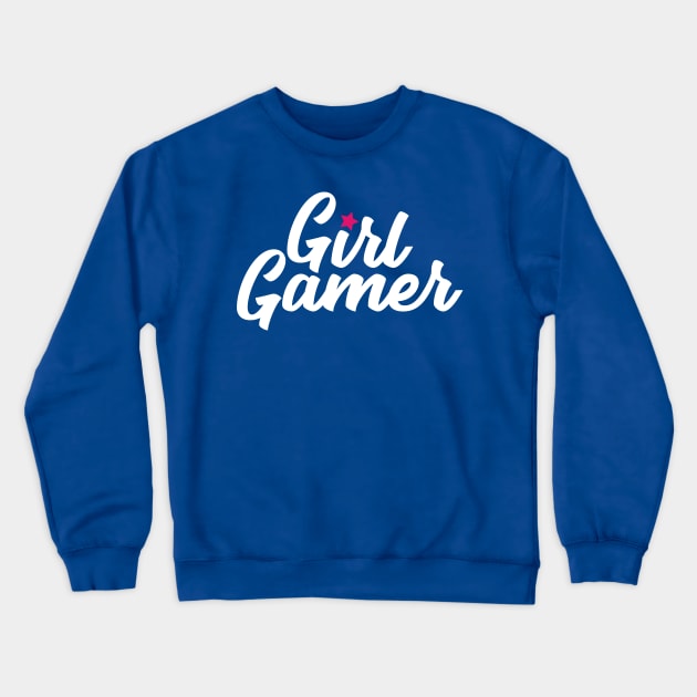 Girl Gamer Crewneck Sweatshirt by machmigo